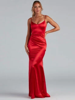 Evening Dress 2023 V-Neck Mermaid Sleeveless Pageant Dresses Wedding Guest Dresses Free Customization