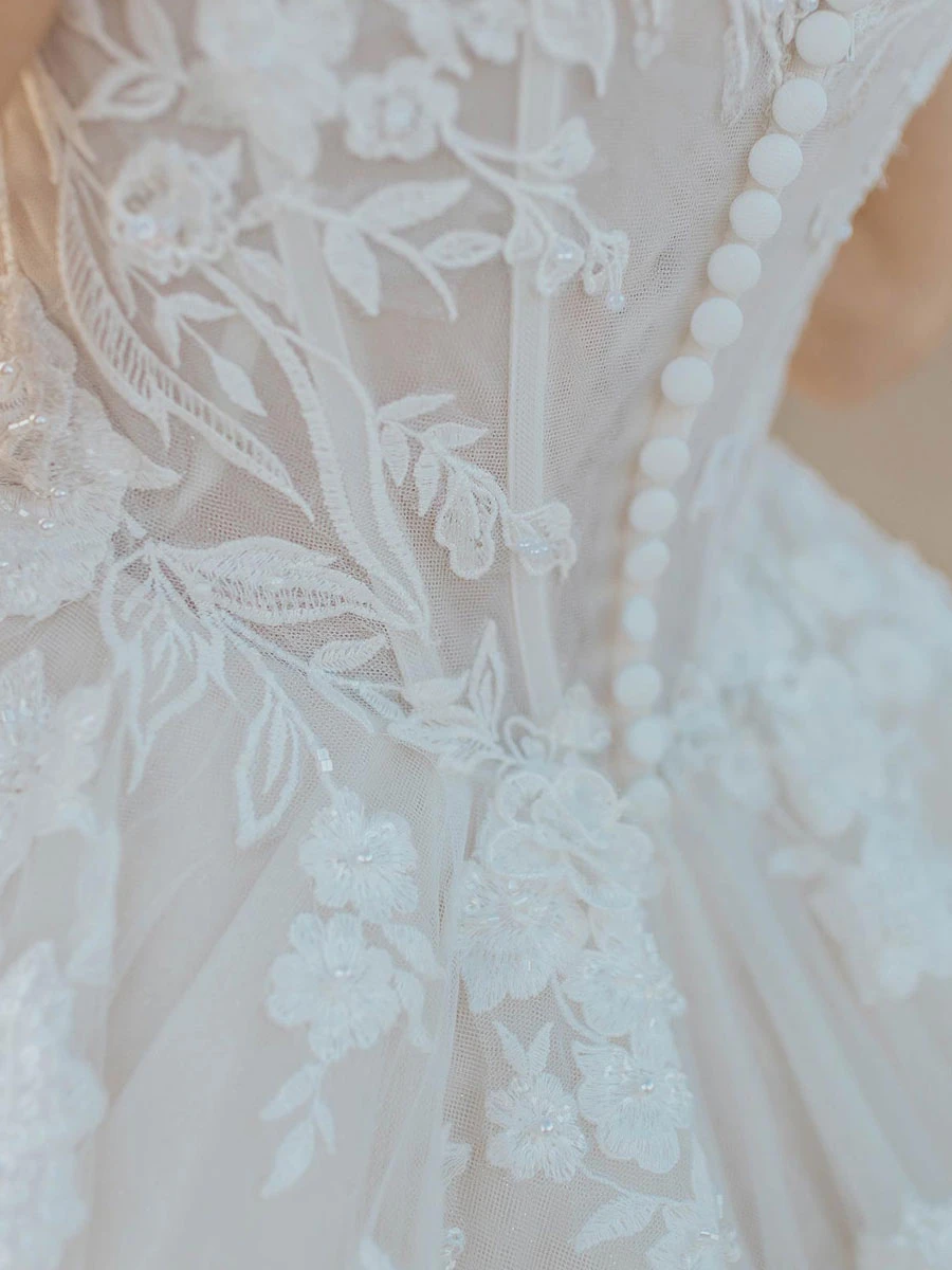 Princess Wedding Dress 2023 A-Line With Train Sweetheart Neck Sleeveless Lace Bridal Gowns Free Customization - Image 6