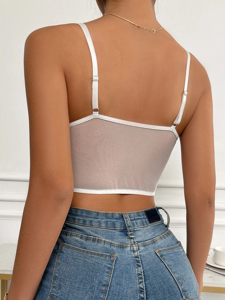 White Sexy Lace Woman's Corset For Women Sexy Tops - Image 2