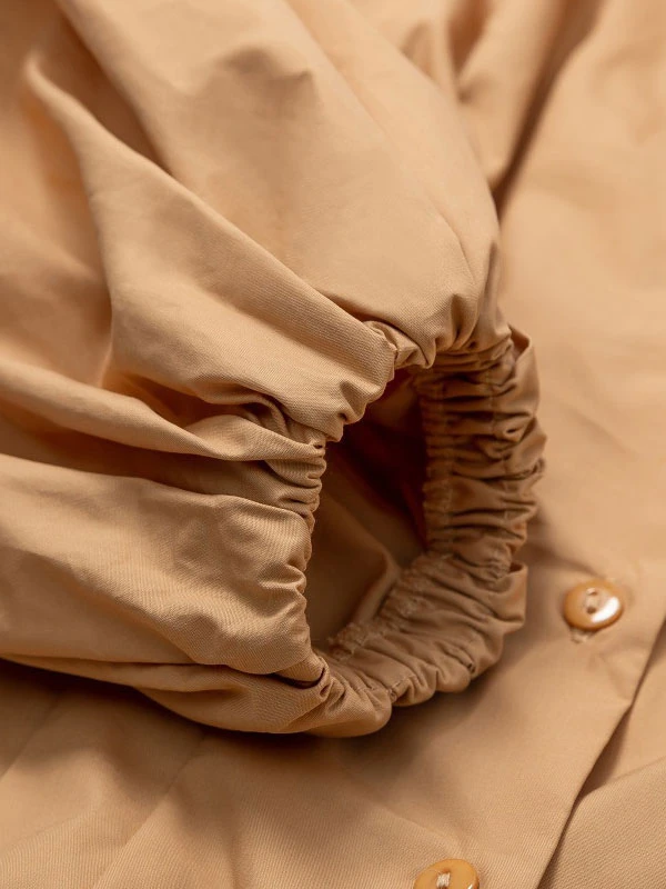 Blouse For Women Black Bateau Neck Casual Long Sleeves Tops - Image 5