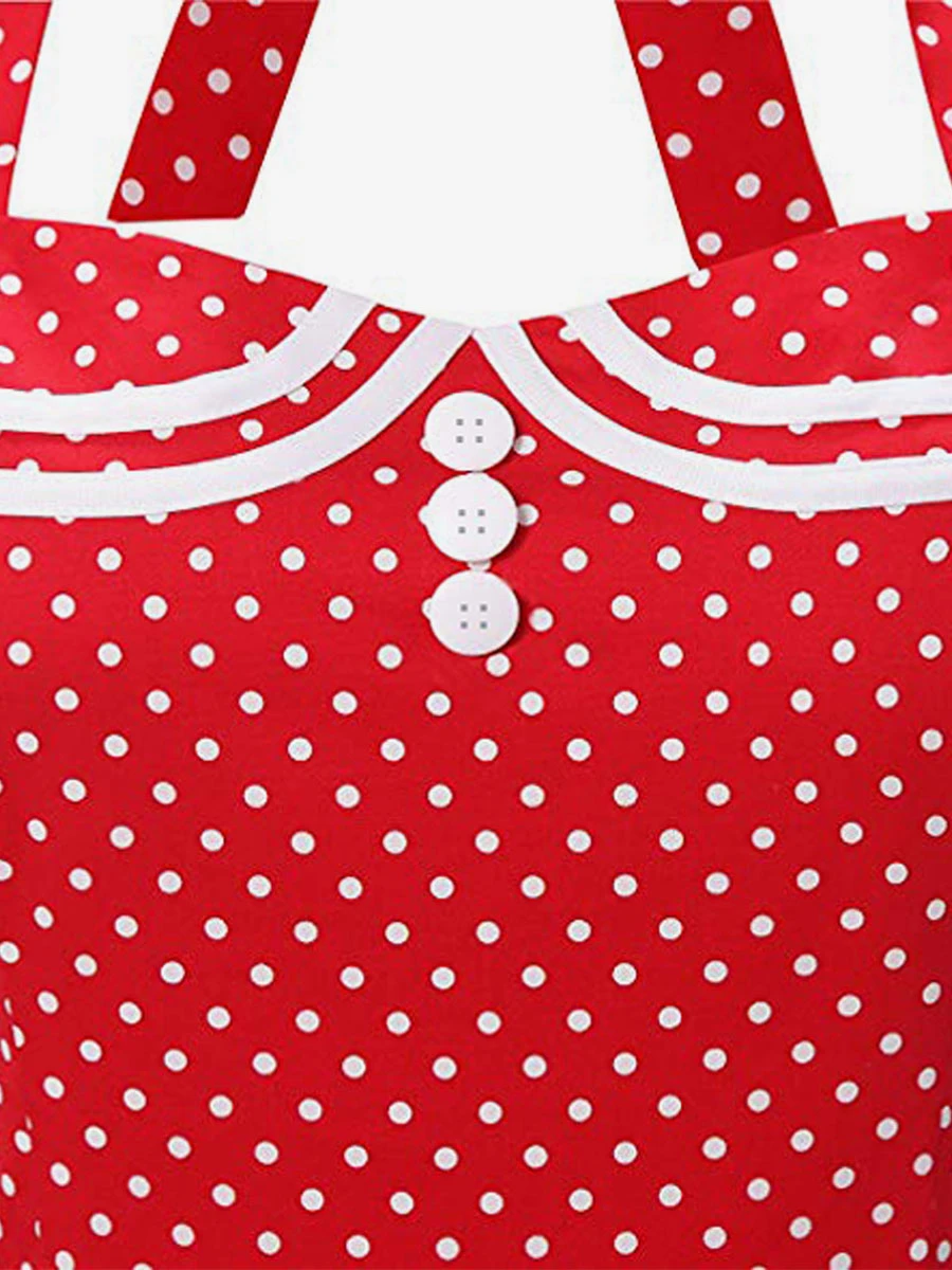 Retro Dress 1950s Audrey Hepburn Style Yellow Plaid Backless Buttons Sleeveless Sweetheart Neck Medium Rockabilly Dress - Image 9