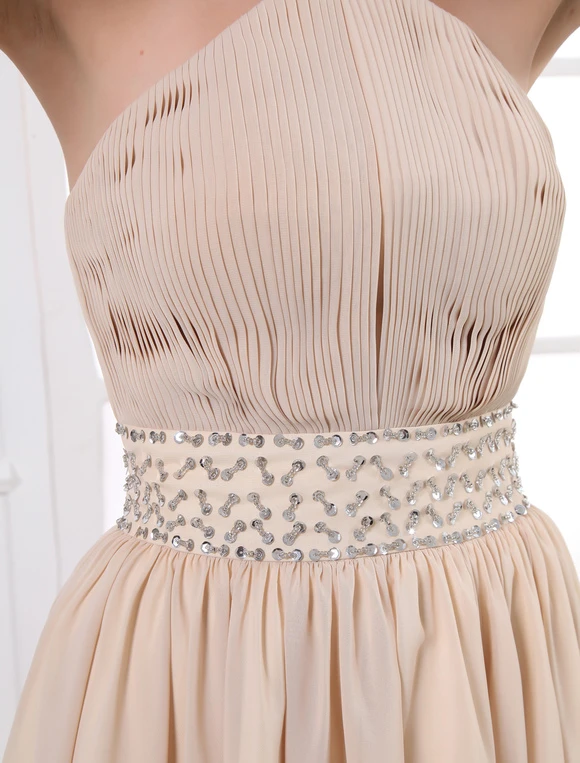 Halter Pleated Chiffon Cocktail Dress Wedding Guest Dress - Image 7