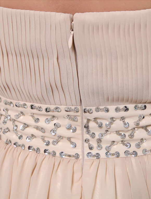 Halter Pleated Chiffon Cocktail Dress Wedding Guest Dress - Image 8