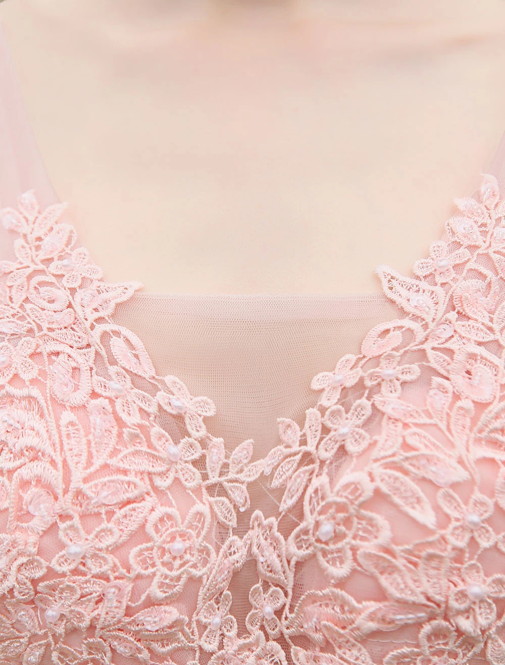 Long Prom Dress 2023 Dark Navy V Neck Backless Lace Beading A Line Tulle Formal Dresses Wedding Guest Dresses - Image 12